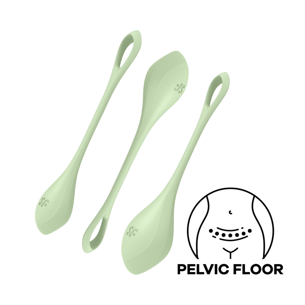 Satisfyer Yoni Power 2 Balls Training Set - Verde 