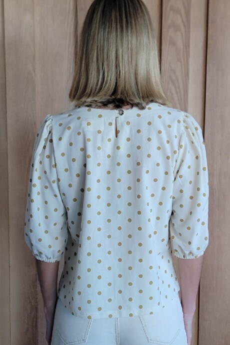 Remera Rose Polka Dot Mostaza