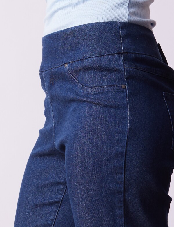 Capri Denim Flecos JEAN OSCURO
