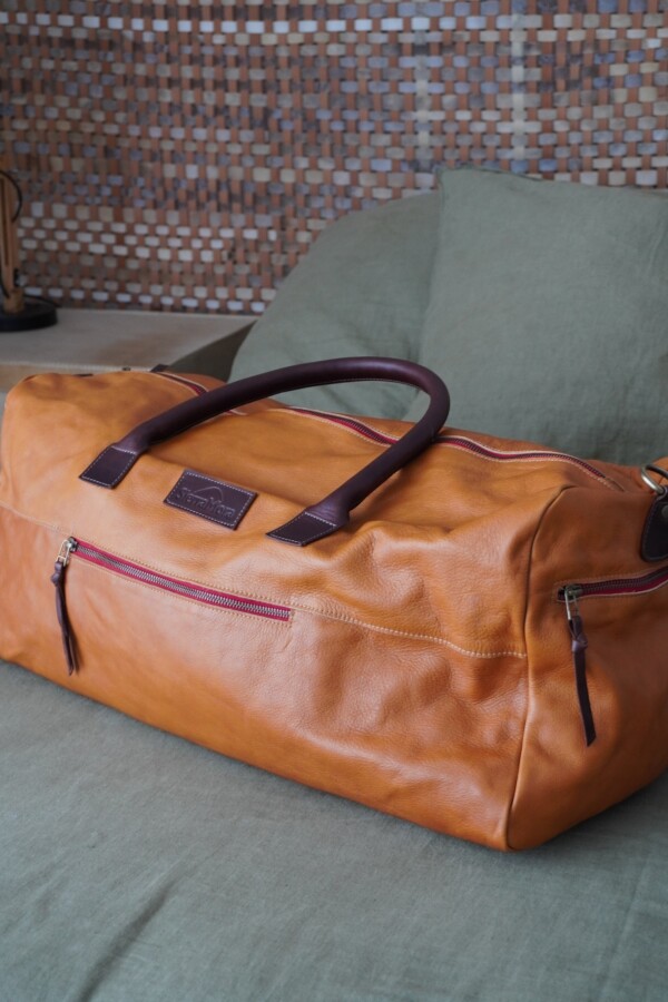 Weekender Bag Honey Red Zip