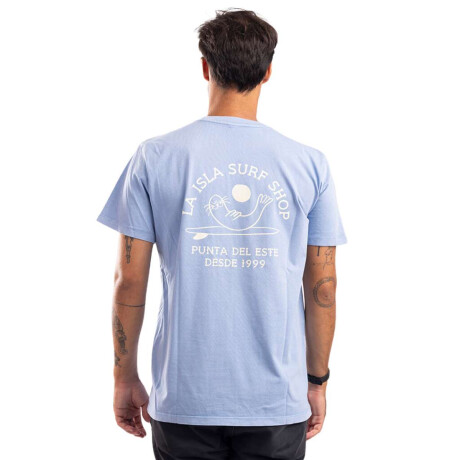 Remera La Isla Foca Bay blue mineral
