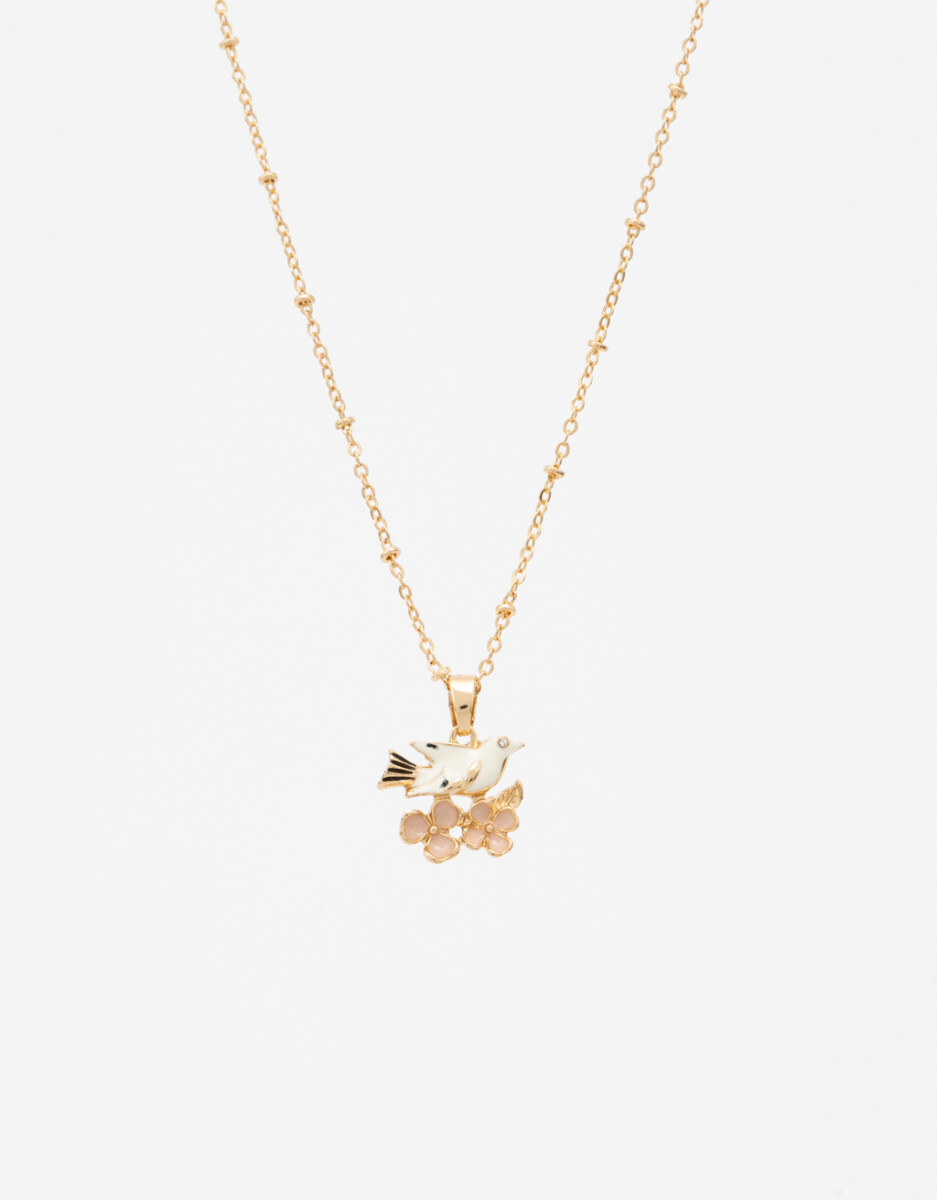 Collar Con Dije De Pájaro 