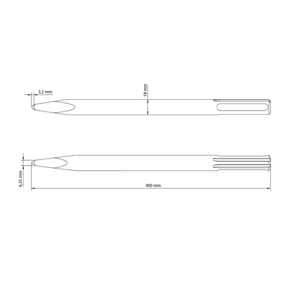 Punta SDS MAX 400mm TN5380