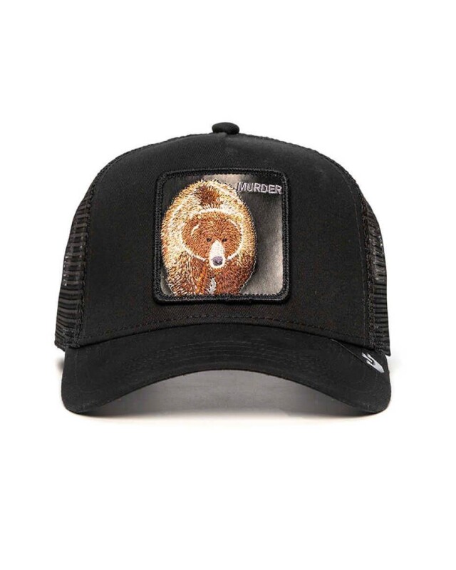 Gorra Goorin Bros Trucker Baseball - The Murder Bear Negro
