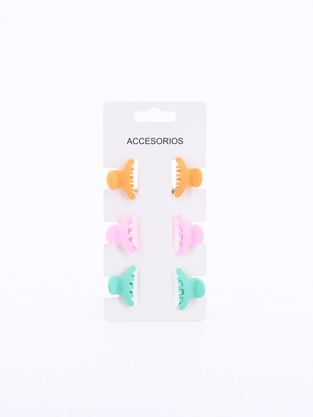 PINZAS PACK x 6 MULTICOLOR