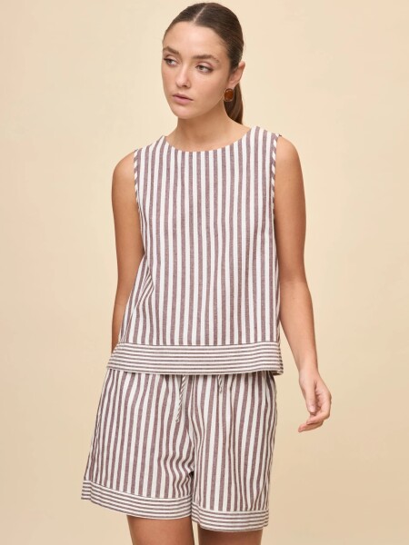SHORT ALLIE MOTION CHOCOLATE