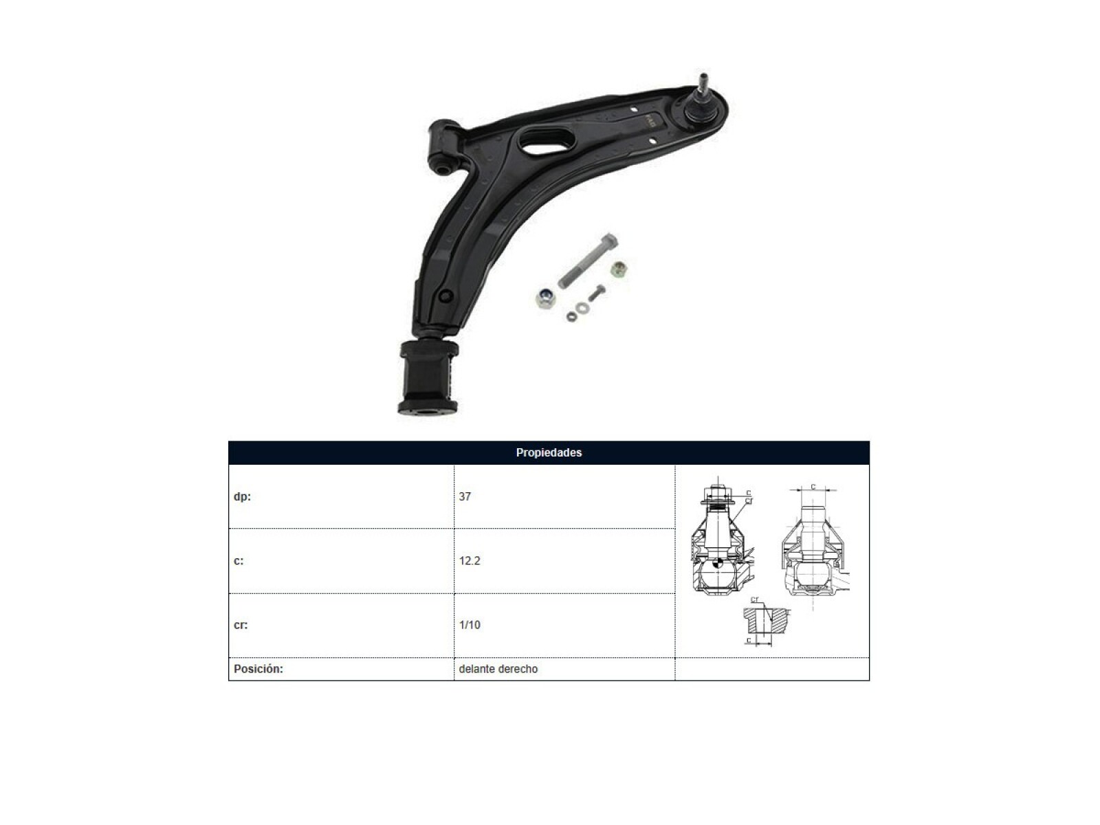 Parilla De Suspension Del Fiat Uno Duna Elba Premio 93-00 Der 