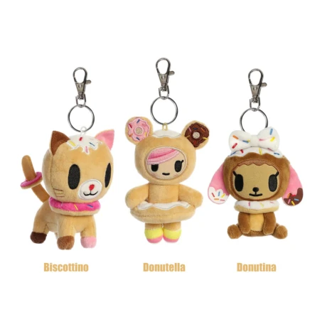 Tokidoki Donutella and her Sweet Friends Plush clip on Tokidoki Donutella and her Sweet Friends Plush clip on