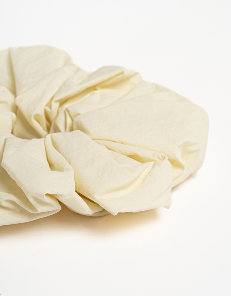Skunzies Lisas Maxi Scrunchie Crudo - Blanco Crudo