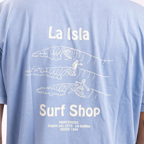 Remera La Isla Swell Bay blue mineral