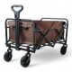 Carro 4 Ruedas Plegable Playa Camping Exteriores 120 Kg Moka