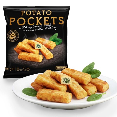 Bastones de Muzzarella y Espinaca 600 Gramos Bastones de Muzzarella y Espinaca 600 Gramos