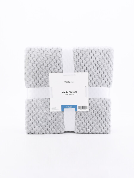 FLANNEL PANAL 1 PLAZA GRIS