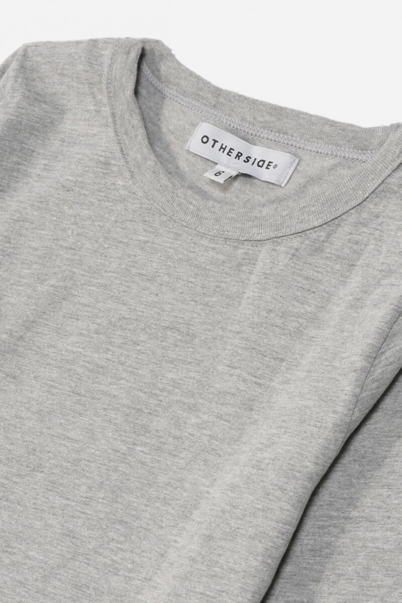 Camiseta manga larga GRIS MELANGE