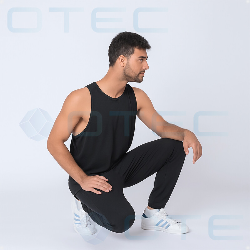 Musculosa Básica Deportiva Dry Fit Color Negro