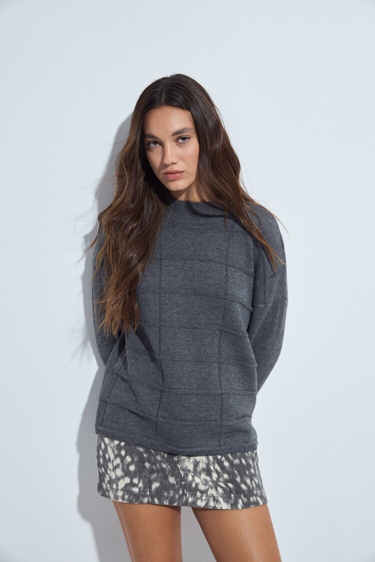 POLERA COLMAL Gris Melange