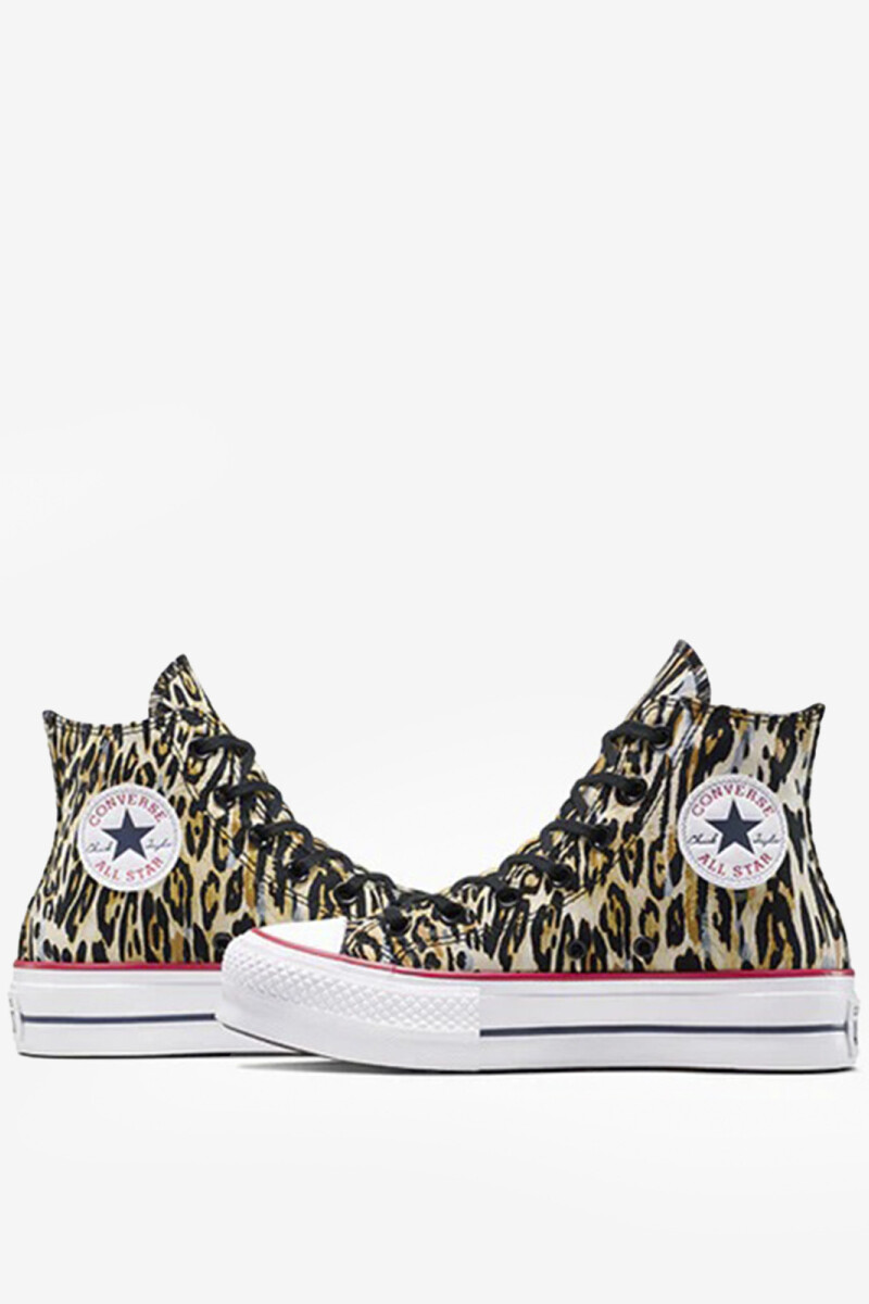 CTAS LIFT HI BLACK/WHITE/RED Leopardo