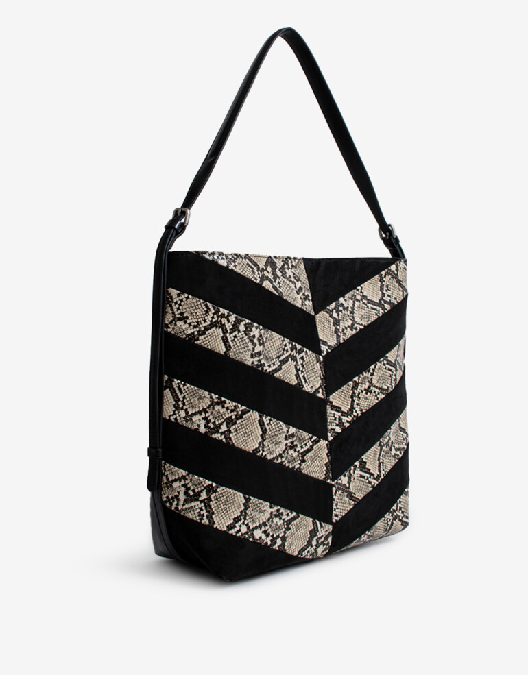 Saca Cartera Formato Saca Snake - Combinacion Bicolor