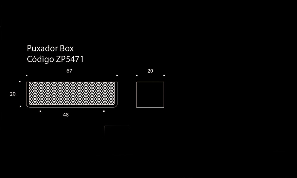 TIRADOR BOX ZP5471.24 corto Tirador Box Zp5471.24 Corto