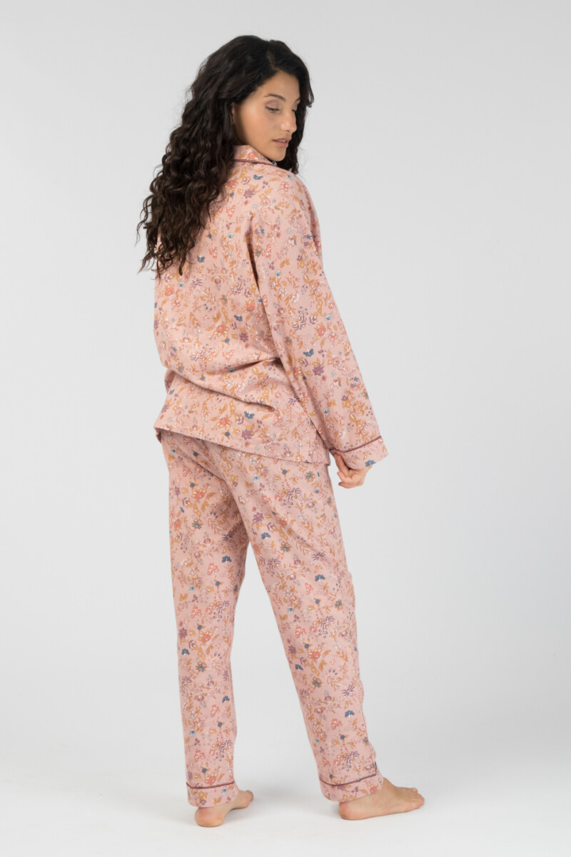 Pijama franela Rosa antique