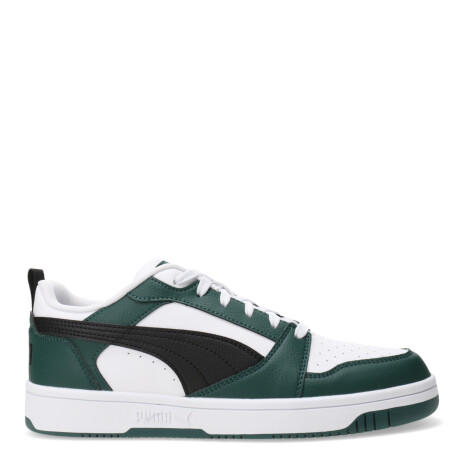 Championes de Hombre Puma Rebound V6 Low Blanco - Verde - Negro