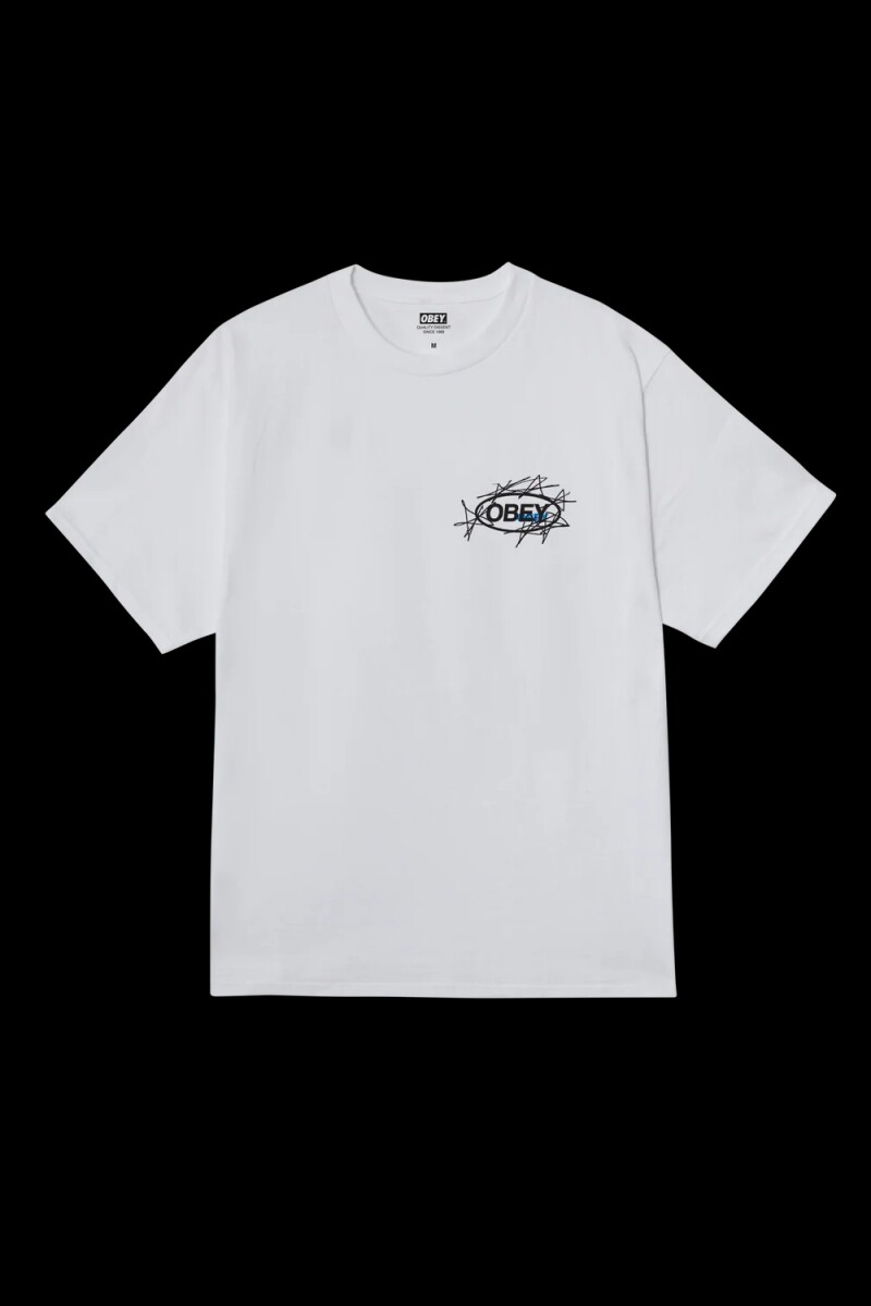 OBEY SCRIBBLE STARS Blanco
