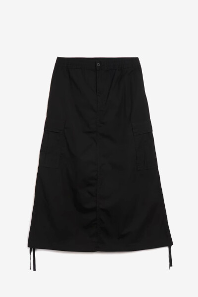 FALDA LARGA W' CARGO Negro