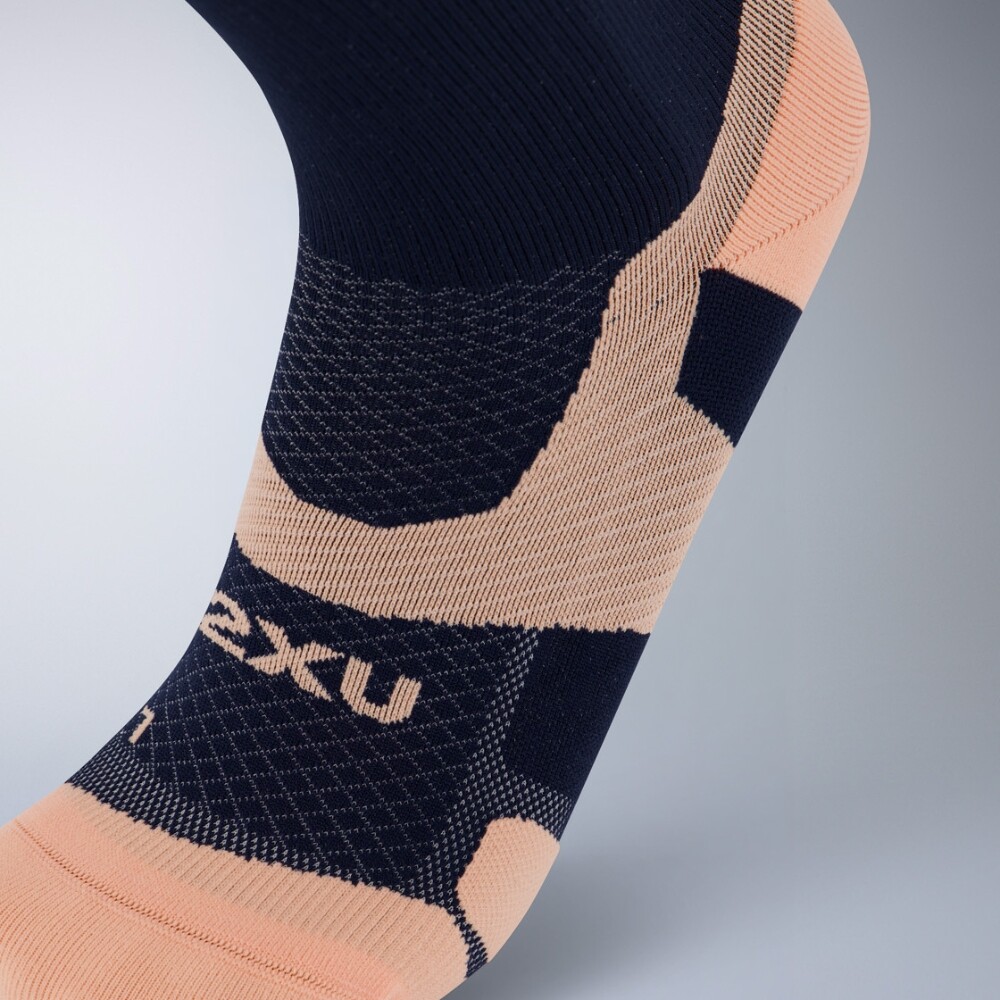 Medias Training Vectr Light Cushion Crew Socks Unisex Midnight/fuzzy Peach