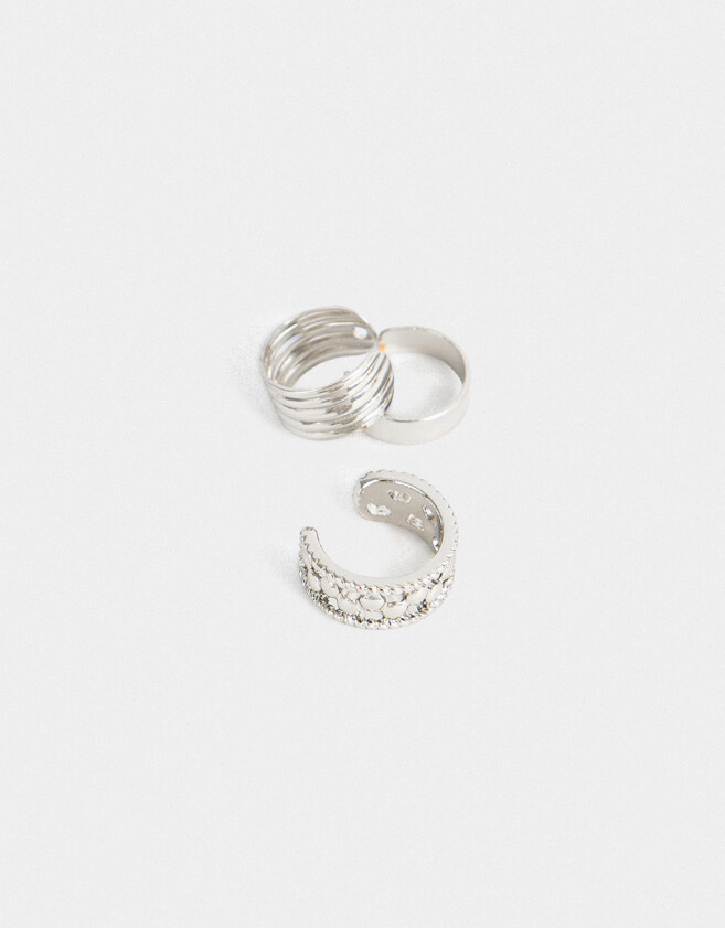 Bijou Cuff Set De Earcuffs - Plateado
