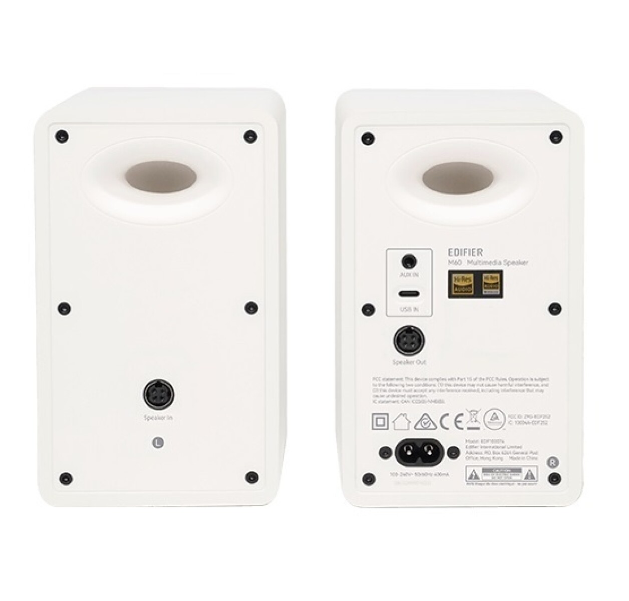 Parlantes Edifier 2.0 M60 66W bluetooth blanco 