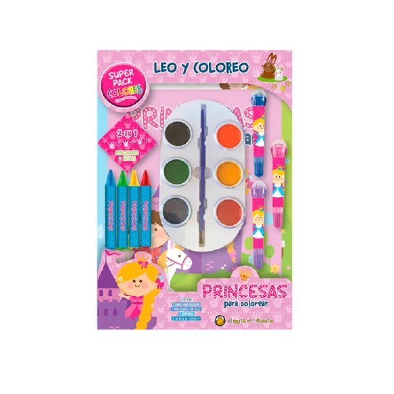 Leo Y Coloreo Superpack - Princesas- LEO Y COLOREO SUPERPACK - PRINCESAS