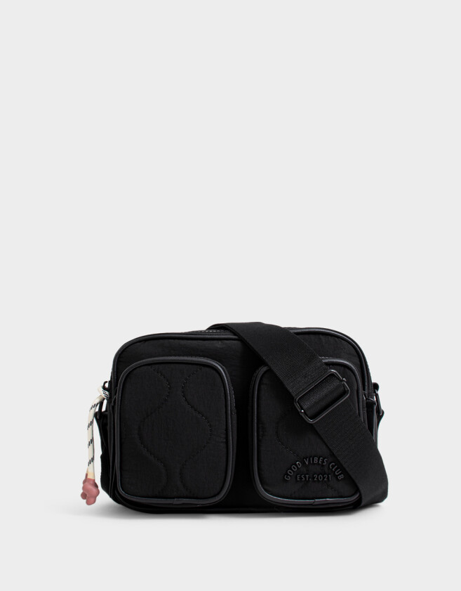 Bandoleras Puffy Bandolera Doble Bolsillo - Negro