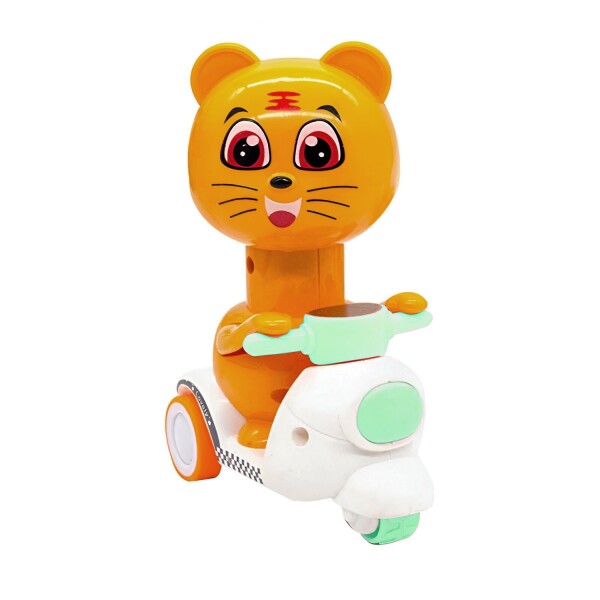 Juguete Interactivo Animales Moto A Fricción Infantil Niños Variante Modelo Gato Verde