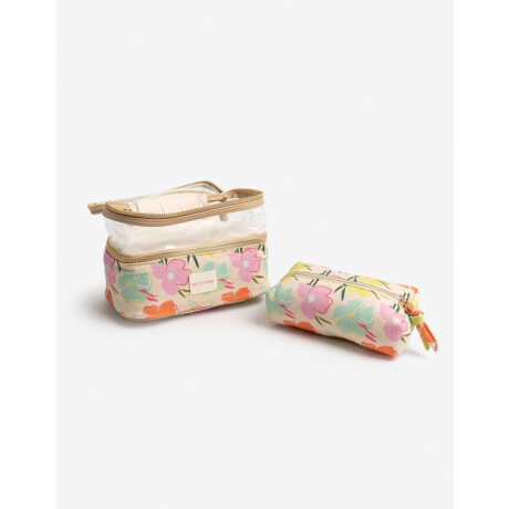Porta Cosméticos Estampado Flores