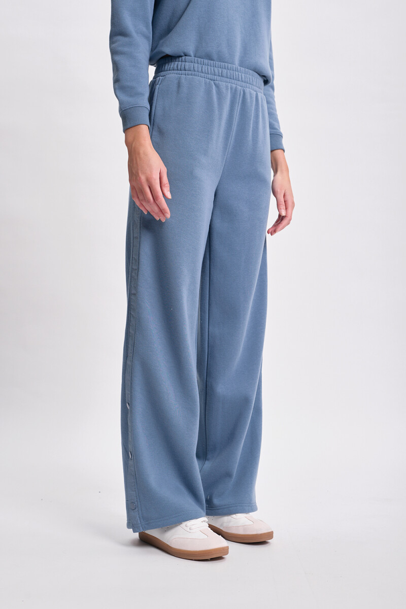 Pantalón deportivo efecto lavado Azul