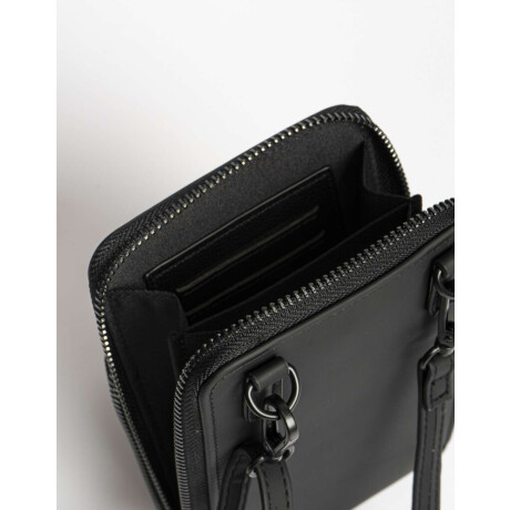 Billetera Fichero Con Correa Negro