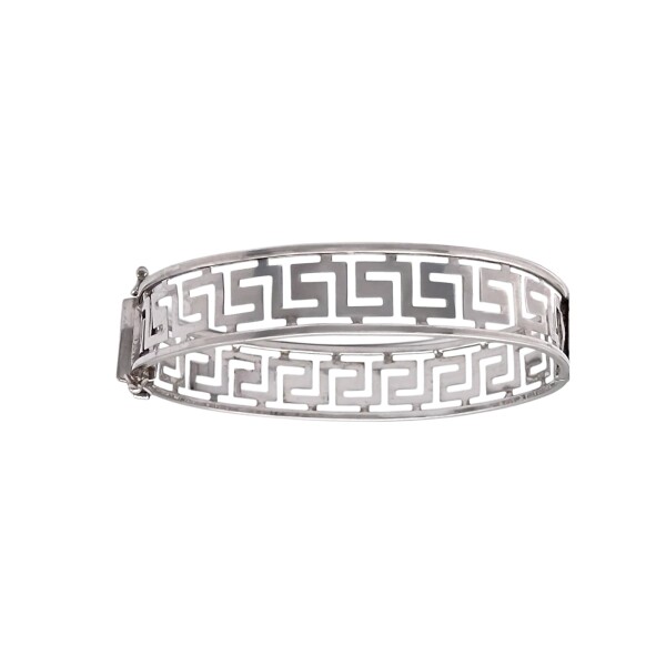 Brazalete Guarda griega-Plata925-Sin piedra-BR3003 sinpiedra