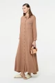CAMISA LARGA Marron