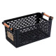 Cesto calado con asas 30 x 15 x 13 NEGRO