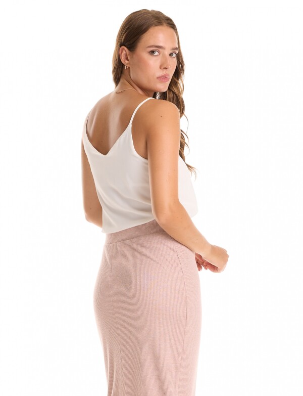 Falda Midi Tejida ROSA