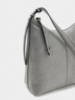 Bolso De Hombro Con Grabado Animal gris