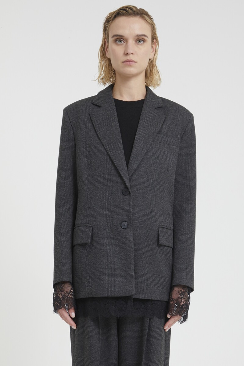 CHAQUETA BLAZER Gris