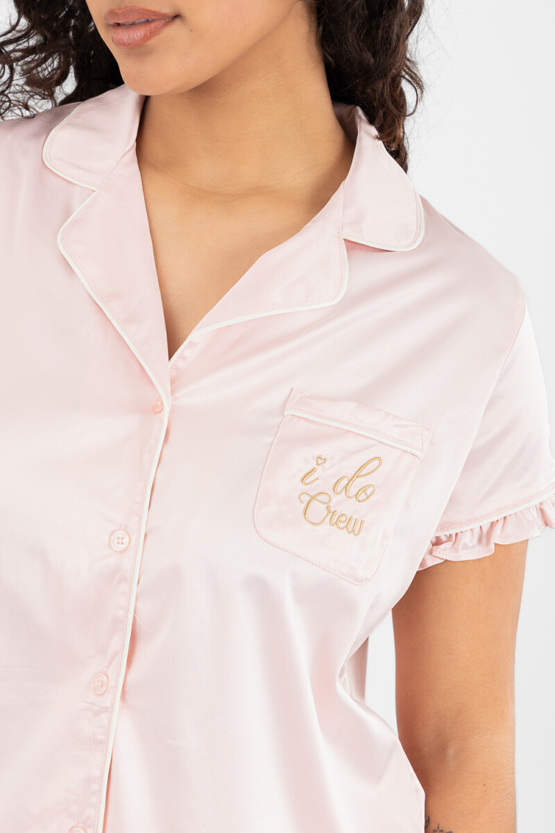 Pijama happy ruffle Rosado