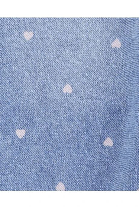 Enterito jean diseño corazones. Talles 3-24M Enterito jean diseño corazones. Talles 3-24M