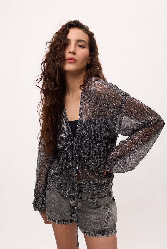 Camisa Lov Plateado