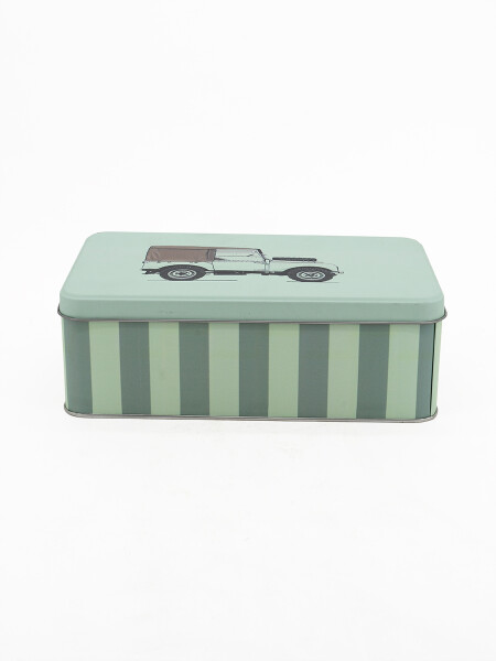 LATA RECTANGULAR ESTAMPADA VERDE (V)