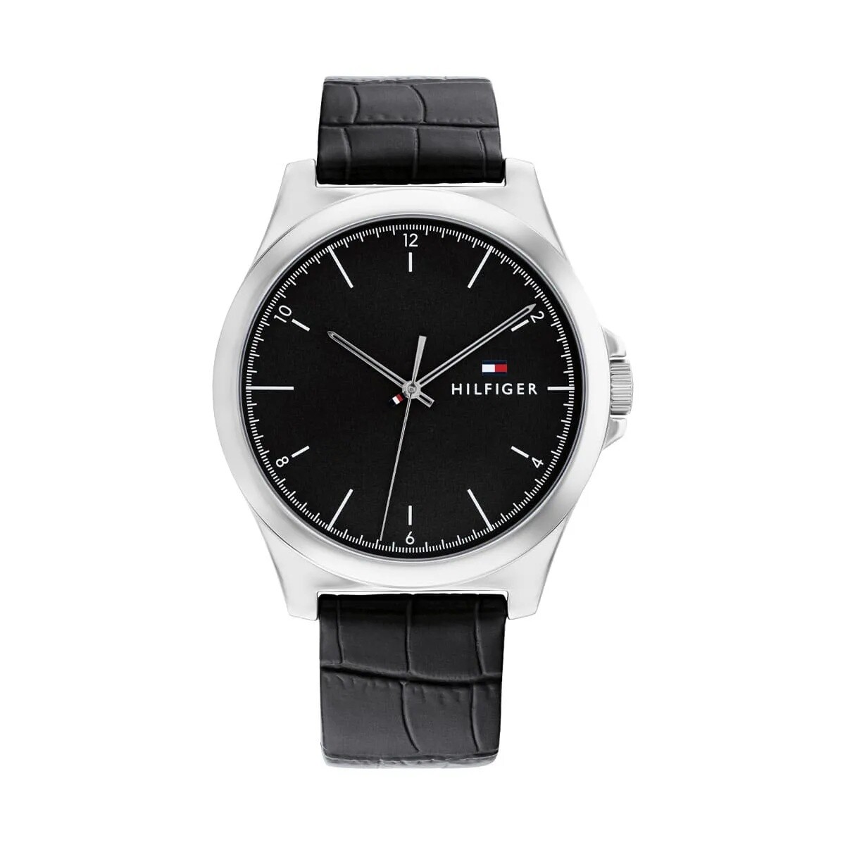 Reloj Tommy Hilfiger 1710550 para hombre de cuero - Negro 