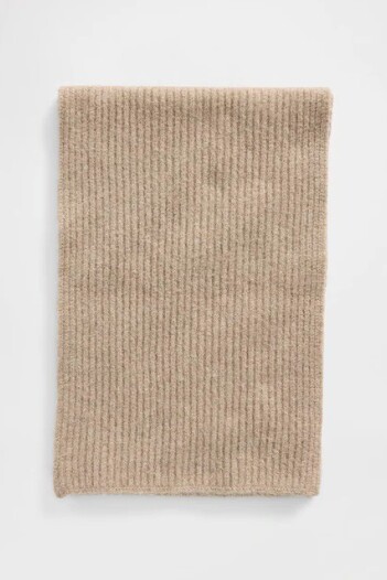 Bufanda Cozy Rib Mujer Flannel Taupe