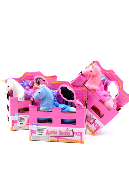 UNICORNIO CON ACCESORIOS BLANCO