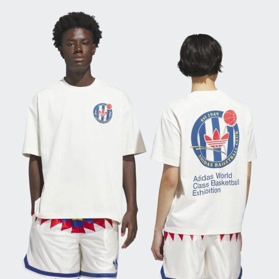 Remera Adidas Basketball Crest Blanco